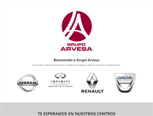 Tablet Screenshot of grupoarvesa.com